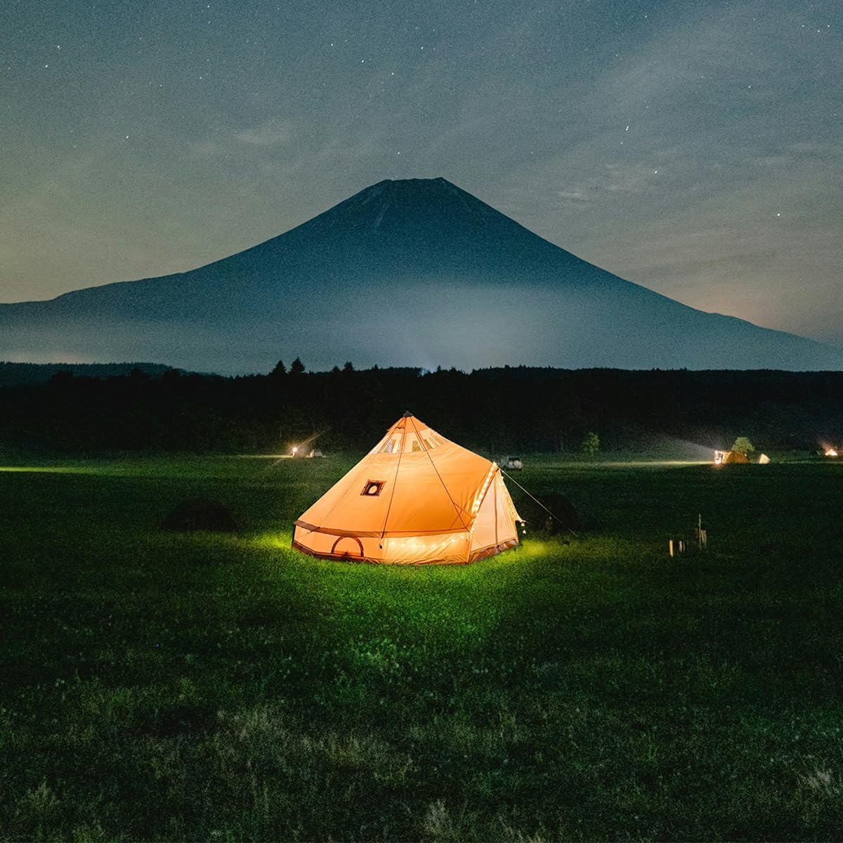 5M Star Gazer Bell Tent – 4-Season Waterproof Cotton Canvas Glamping Yurt, 6-8 Persons with Stove Jack & Roof Windows ⛺